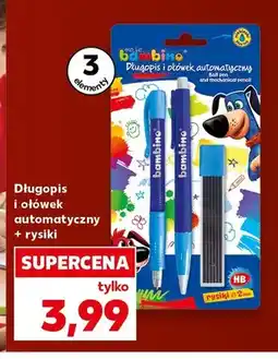 Kaufland Długopis i ołówek automatyczny + rysiki Bambino oferta