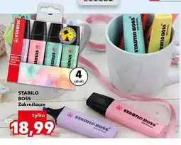 Kaufland Zakreślacze STABILO Boss 4-pak oferta