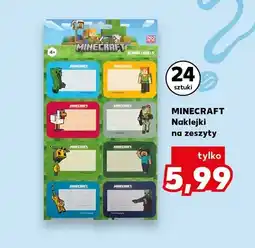 Kaufland Naklejki na zeszyty Minecraft oferta