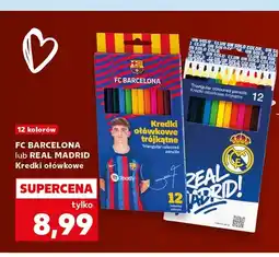 Kaufland Kredki ołówkowe trójkątne FC Barcelona oferta