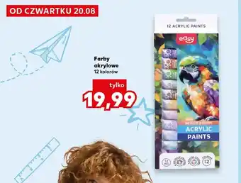 Kaufland Farby akrylowe Easy 12 kolorów oferta