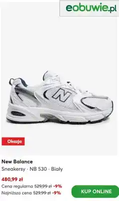 Sneakersy New Balance NB 530 białe