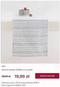 Home&You Bieżnik Kasabo 35x180 cm w paski oferta