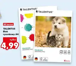 Kaufland Blok rysunkowy A4 Talentus 80 kartek oferta