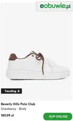 eobuwie Sneakersy Beverly Hills Polo Club białe oferta