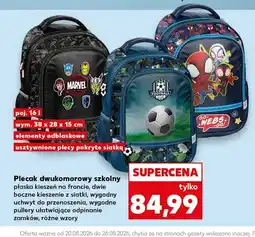 Kaufland Plecak dwukomorowy szkolny oferta