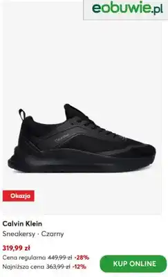 Sneakersy Calvin Klein czarne