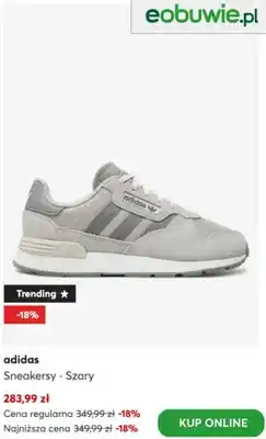 eobuwie Sneakersy Adidas szare oferta