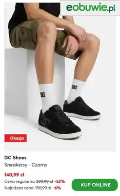 eobuwie Sneakersy DC Shoes Czarny oferta