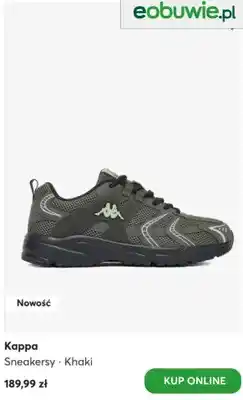 eobuwie Sneakersy Kappa Khaki oferta