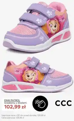 CCC Sneakersy z diodami Paw Patrol oferta