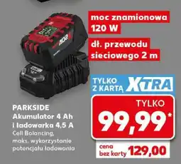 Kaufland PARKSIDE Akumulator 4 Ah i ładowarka 4,5 A oferta