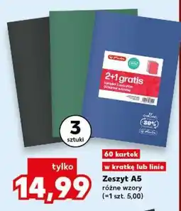 Kaufland Zeszyt A5 oferta