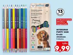 Kaufland INTERDRUK PUPPY SIGN Kredki ołówkowe trójkątne oferta