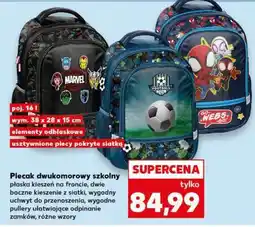 Kaufland Plecak dwukomorowy szkolny oferta