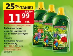 Auchan Biohumus, nawóz do roślin kwitnących lub do roślin zielonych oferta
