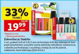 Auchan Zakreślacze Stabilo oferta
