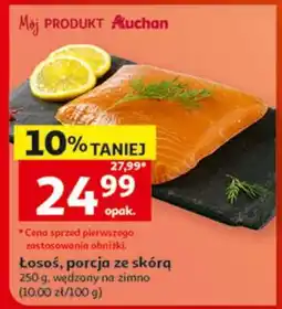 Auchan Łosoś, porcja ze skórą oferta