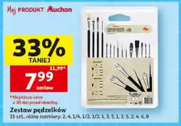 Auchan Zestaw pędzelków oferta