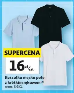 Auchan KOSZULKA MĘSKA POLO Z KRÓTKIM RĘKAWEM oferta
