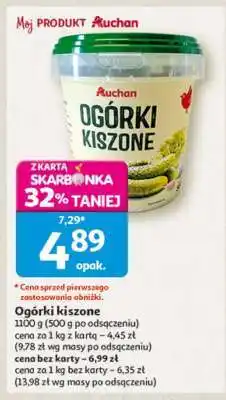 Auchan Ogórki kiszone oferta