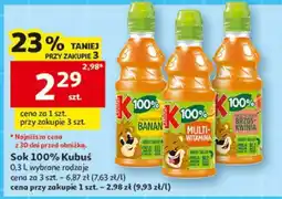 Auchan Sok 100% Kubuś oferta