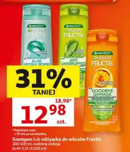 Auchan Szampon lub odżywka do włosów Fructis oferta