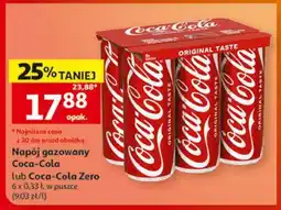 Auchan Napój gazowany Coca Cola lub Coca Cola zero oferta