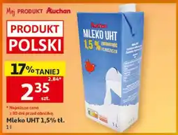 Auchan Mleko UHT 1,5 % tł oferta