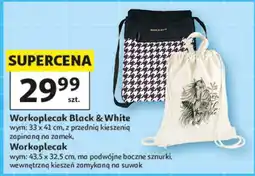 Auchan Workoplecak Black & White oferta