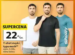 Auchan T-shirt męski typu mesh oferta