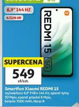 Auchan Smartfon XIAOMI REDMI 15 oferta