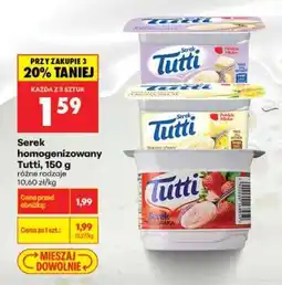 Biedronka Serek homogenizowany Tutti, 150 g oferta