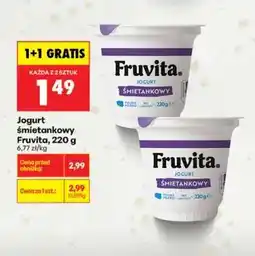 Biedronka Jogurt śmietankowy Fruvita, 220 g oferta