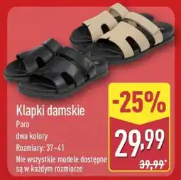 ALDI Klapki damskie oferta