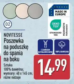 ALDI NOVITESSE Poszewka na poduszkę do spania na boku oferta