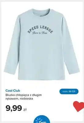 Bluzka chłopięca z długim rękawem Cool Club niebieska