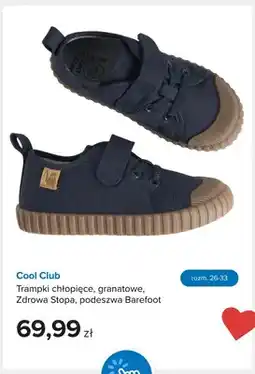 Smyk Trampki chłopięce Cool Club granatowe Zdrowa Stopa podeszwa Barefoot oferta