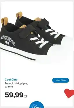 Smyk Trampki chłopięce Cool Club czarne oferta
