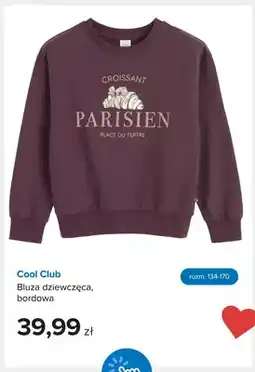 Smyk Bluza dziewczęca Cool Club bordowa oferta