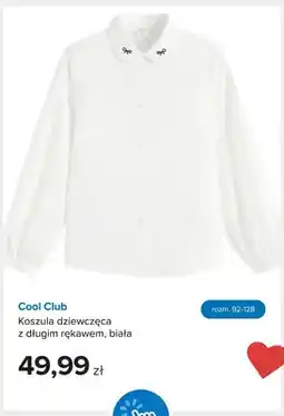 Smyk Koszula dziewczęca z długim rękawem biała Cool Club oferta