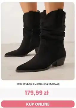 Renee Botki kowbojki z marszczoną cholewką Renee oferta