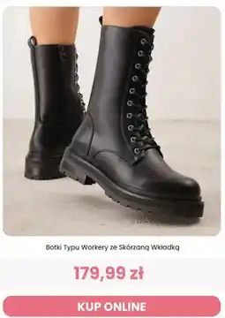 Renee Botki typu workery ze skórzaną wkładką Renee oferta