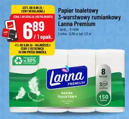 Polomarket Papier toaletowy 3-warstwowy rumiankowy Lanna Premium oferta