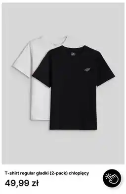 4F T-shirt regular gładki 2-pak chłopięcy 4F oferta