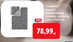 Lidl LIVARNO Pościel dwustronna z bawełny renforcé, 220 × 200 cm oferta