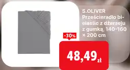 Lidl S.OLIVER Prześcieradło bi-elastic z dűerseju z gumką, 140-160 × 200 cm oferta