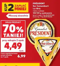 Kaufland Président Ser Camembert lub Brie oferta