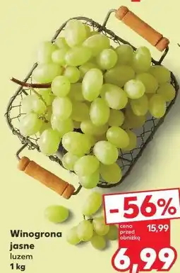 Kaufland Winogrona jasne luzem oferta