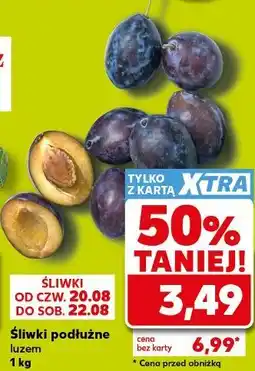 Kaufland Śliwki podłużne luzem oferta